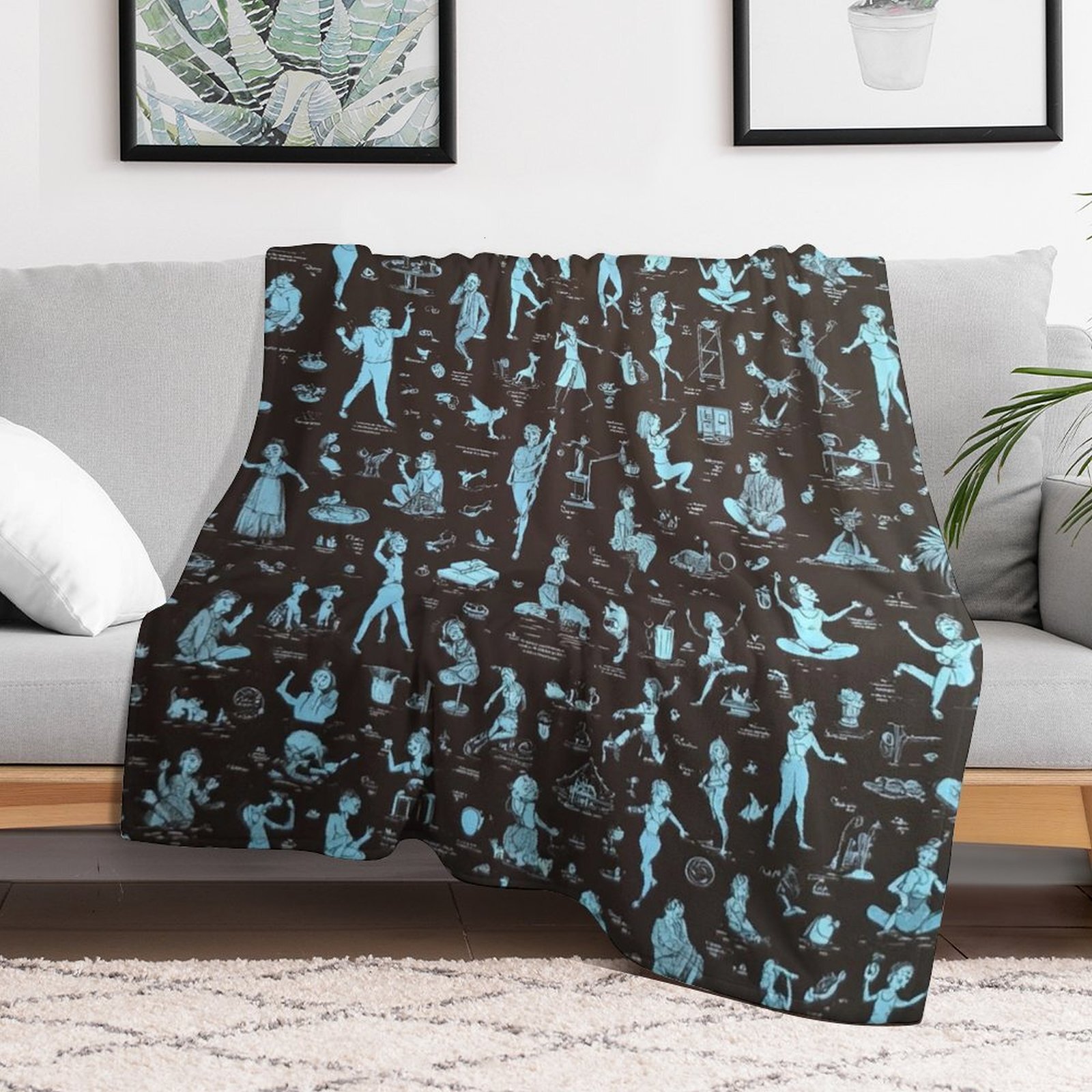 Designer Blackboard blanket blanket throw cashmere vibration blanket copert Home Travel Throw Summer Air Conditioner Beach home bedding blankets throw