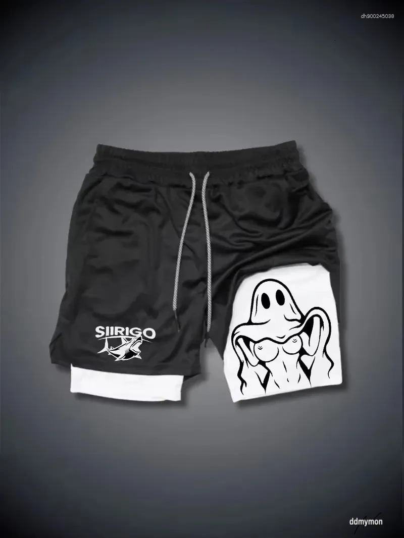 Men's Double Layer Running Shorts - Quick Dry Breathable Gym & Fiess Apparel Ddmymon