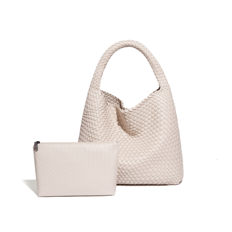 New Design Handwoven for Women, High-End Large Capacity Mother-Daughter Tote Bag, Commuter Bucket Bag