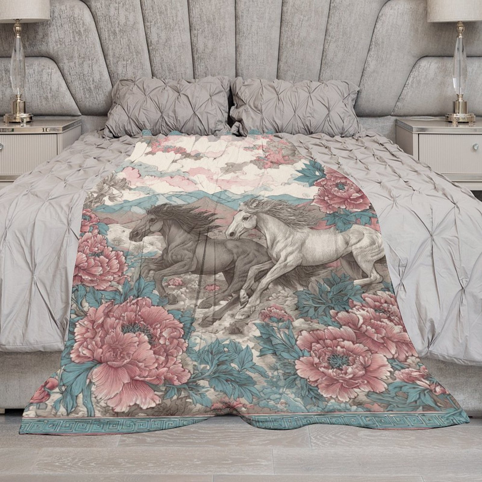 H Designer Horse blanket blanket throw cashmere vibration blanket copert Home Travel Throw Summer Air Conditioner Beach home bedding blankets throws H