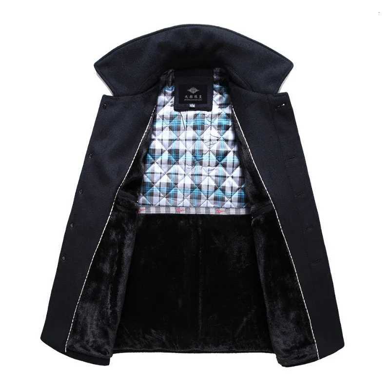 Cashmere 60 Wool Coat Mens Polo Collar Plush Thick Warm Coats for Men Business Casual Clothing Male Clothes Abrigos FCY4723T251025