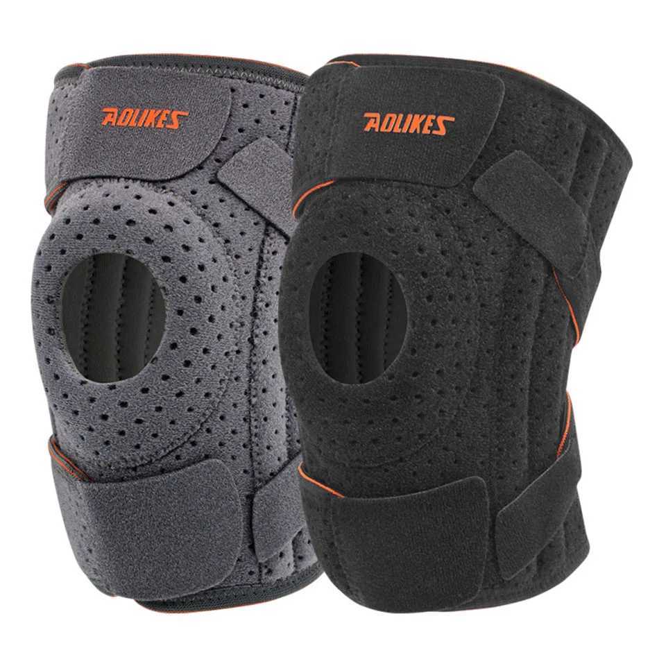 AOLIKES 1PCS NEW Knee Brace with Side Stabilizers Patella Gel PadsKnee Support for CyclingRunningClimbing Y251024