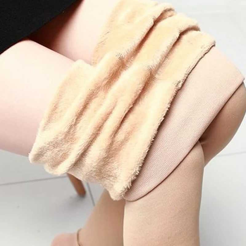 Autumn Winter Thicken Plush Leggings Women All Amtch High Waist Fleece Warm Pantyhose Woman Sexy Tights High Elastic LeggingsT251025