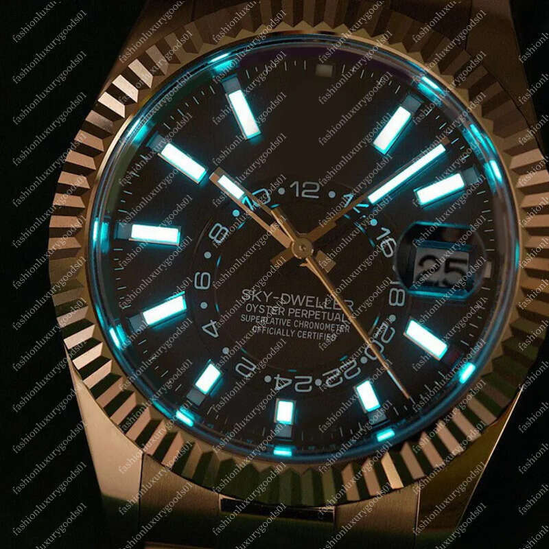 Wristwatch BRAND NEW Sky-dweller White Gold BLUE DIAL 42mm Jubilee Watch Men's Automatic Watches