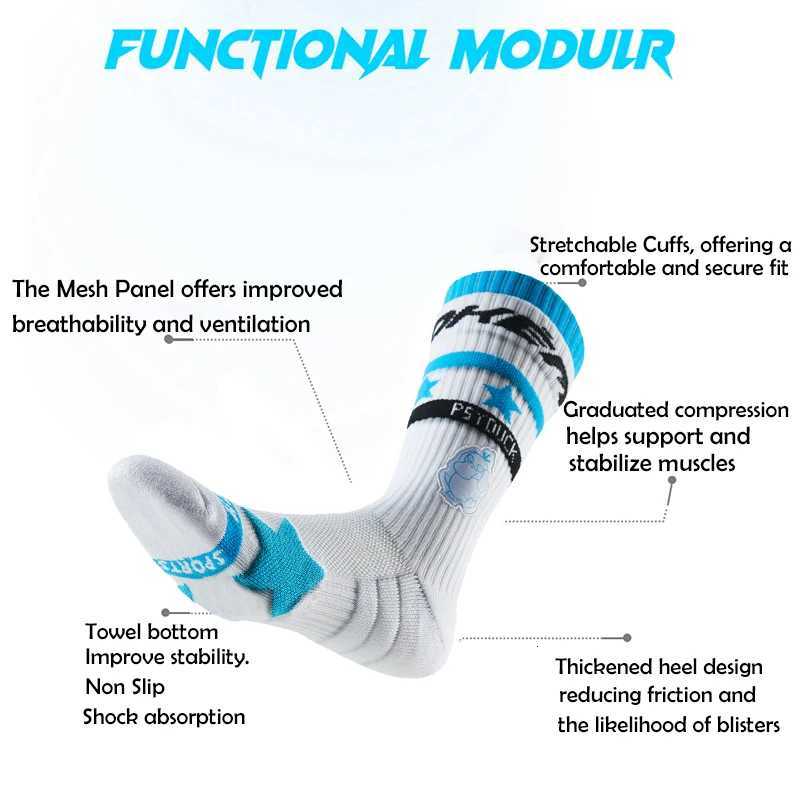 Professional Sport Socks for Men Women Compression Support Non Slip High Cut Basketball Socks Moisture Absorption Socks Y251024