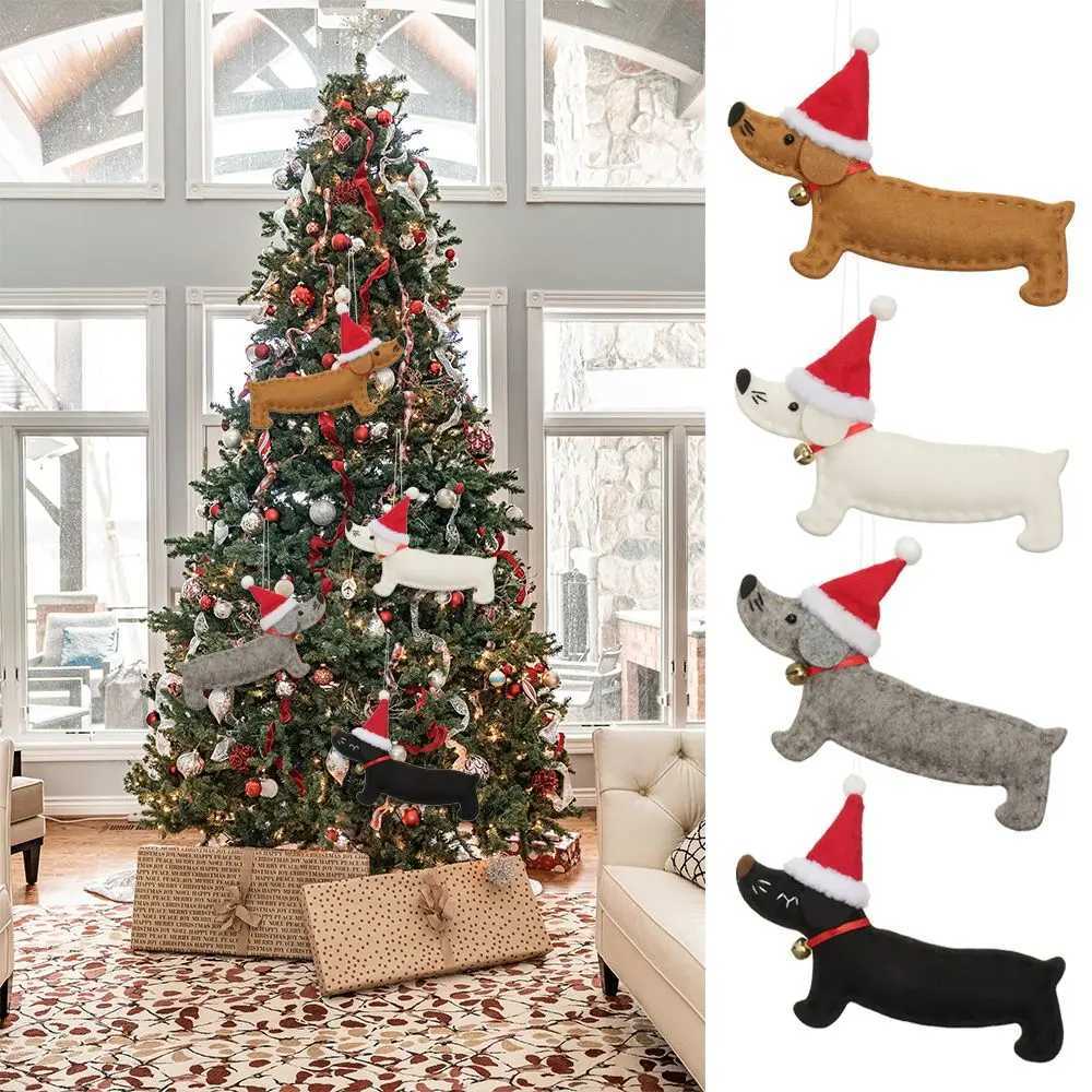 Gift Party Supplies Hang Decorations Ornaments Xmas Pendant Dachshund Dog Christmas Tree Accessories C251024