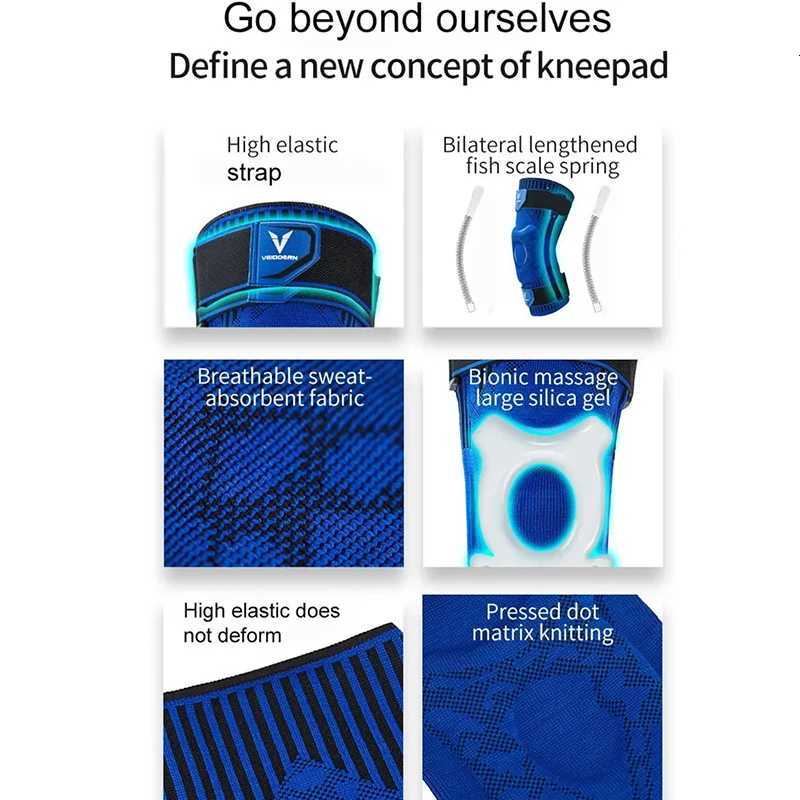 Professional Knee Brace for Pain Relief Medical Knee Support with Side Stabilizers Patella Pad Adjustable Bandage Knee Sleeve Y251024