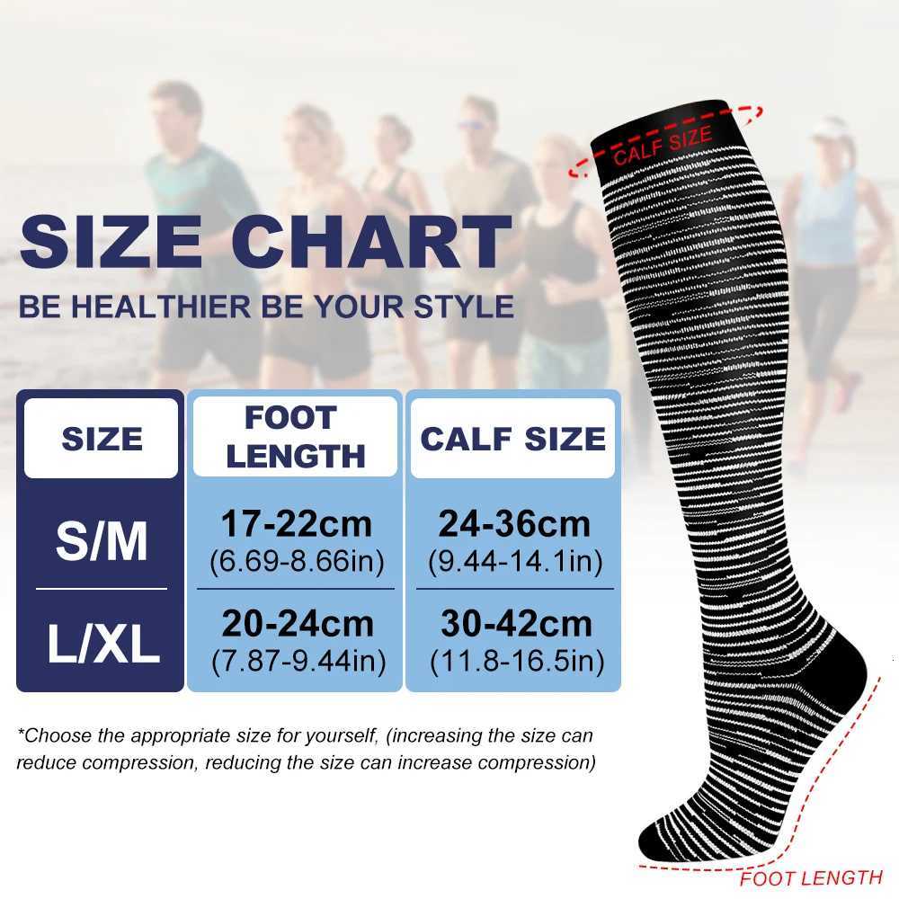Copper Compression Socks for Men and Women Knee High Sports Socks Running Athletic Medical Pregnancy 6 Pairs 1520mmHg Y251024