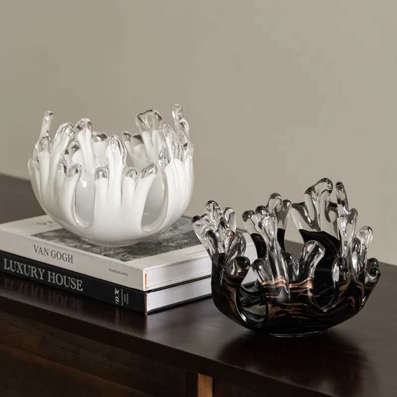 Handicrafts Desktop Storage Container Irregar Water Droplet Waves Tray Candlestick Candle Holder Fruit Platter Y251025