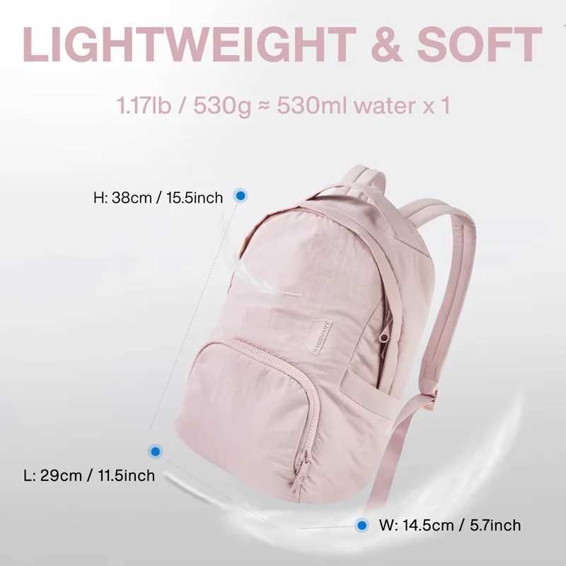 BAGSMART Womens Backpack 13 Inch Laptop Bag Cute Kawaii School Bag Anti Theft Waterproof Nylon Travel Backpacks Women Book Bag W251025