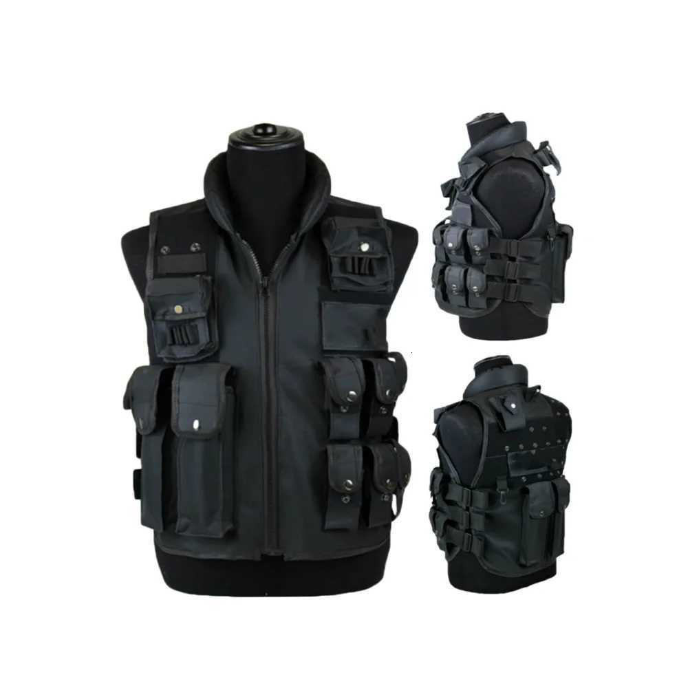 11 kets Tactical Vest Men Hunting Vest Outdoor Waistcaot Training Waistcoat Protective Modular Security Vest Y251022
