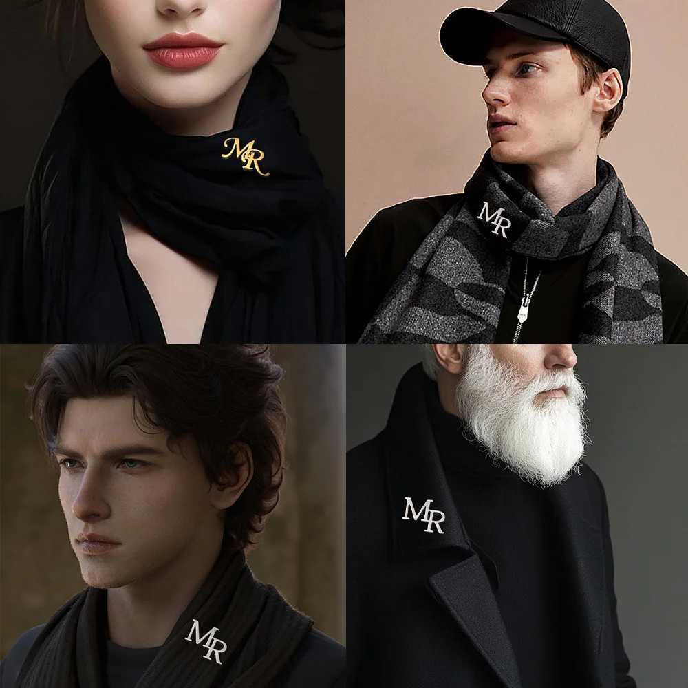 My Shape Custom Initials Brooch for Mens Suit for Casual Sweater Coat Personalized Letters Pins Badge Nameplate Brooch Jewelry J251115