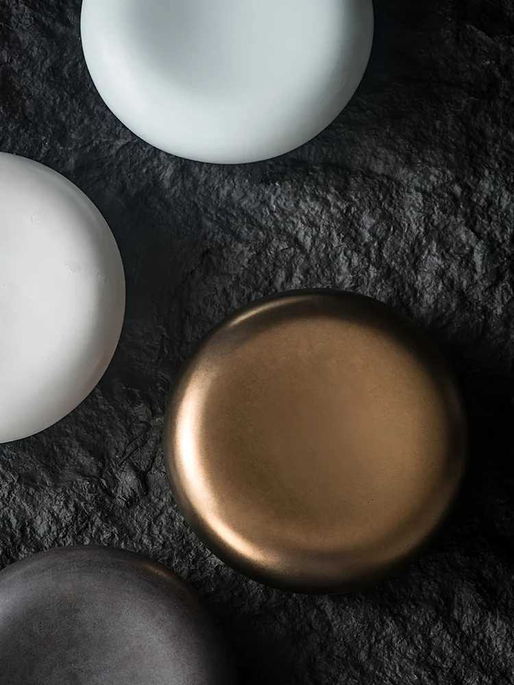 Frenchstyle predinner snack plate with a high sense of western food exquisite small plates and creative dessert plates Y251025