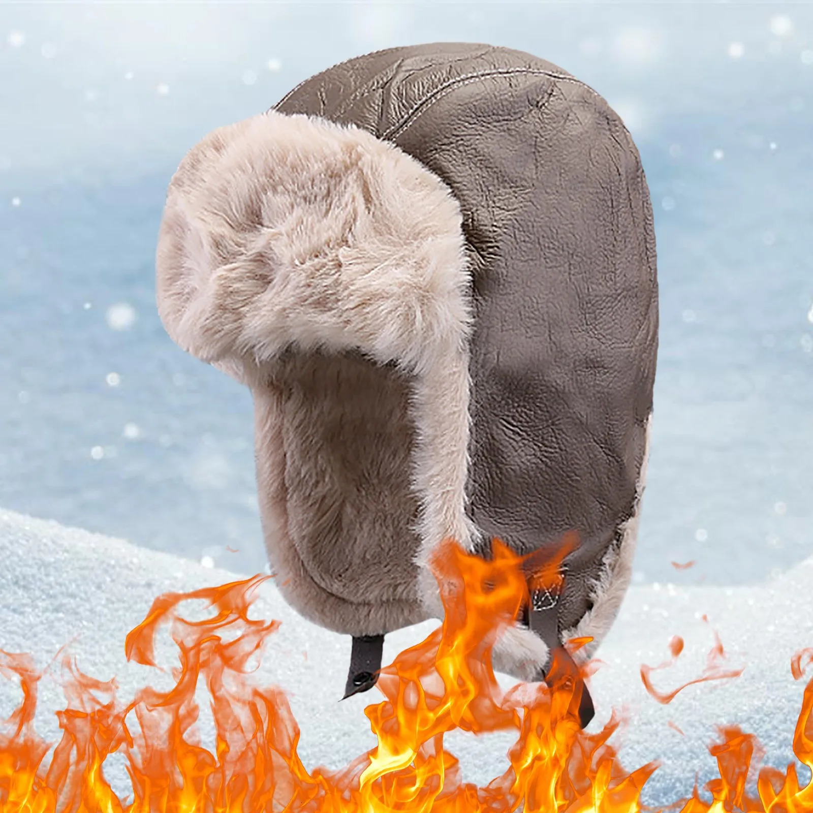 Autumn And Winter Thick And Warm Lei Feng Hat Female Couple With Velvet Ear Couple Riding Cold Pilot Winter Work Hats For Men 251024