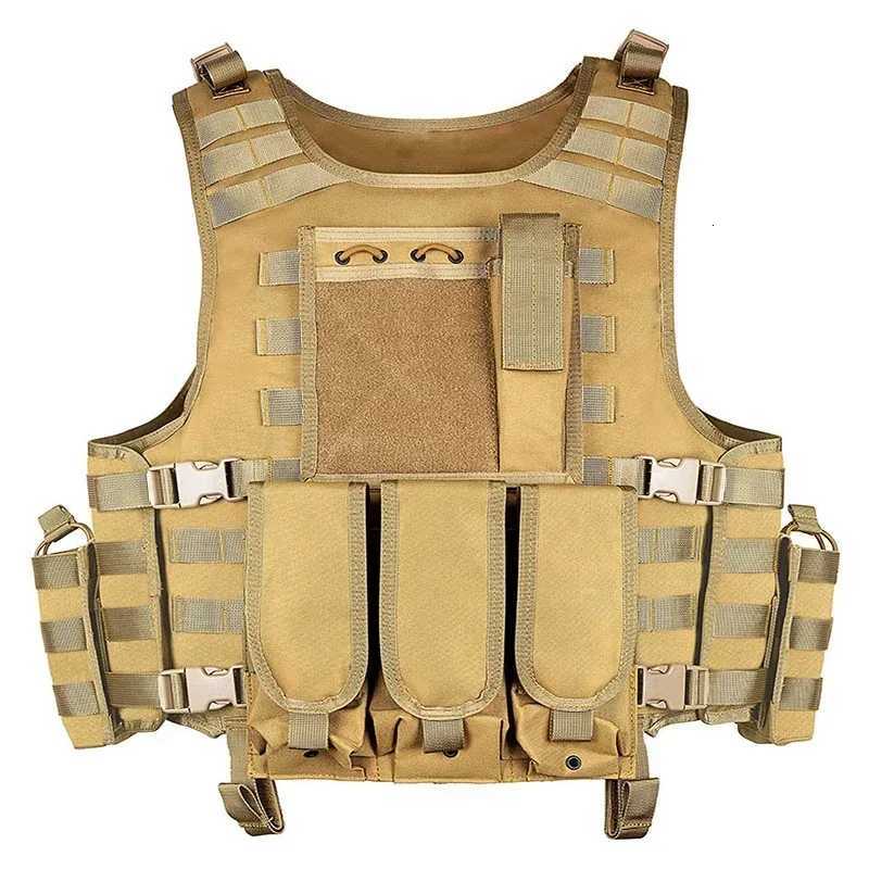 Outdoor Tactical Hunting Mol Vest Mens Multifunction Camouflage CS Wargame Body Hiking Tactics Training Protective Vest Y251022