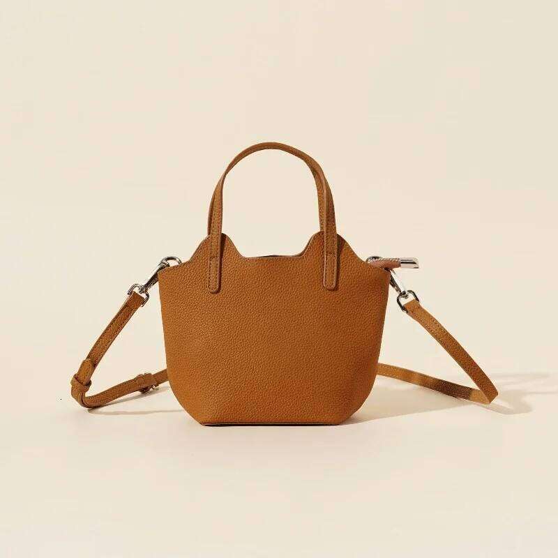 Women Genuine Leather Vegetable Basket Shoulder New Designer Casual Female Small Tote Girls Crossbody Bags 1025