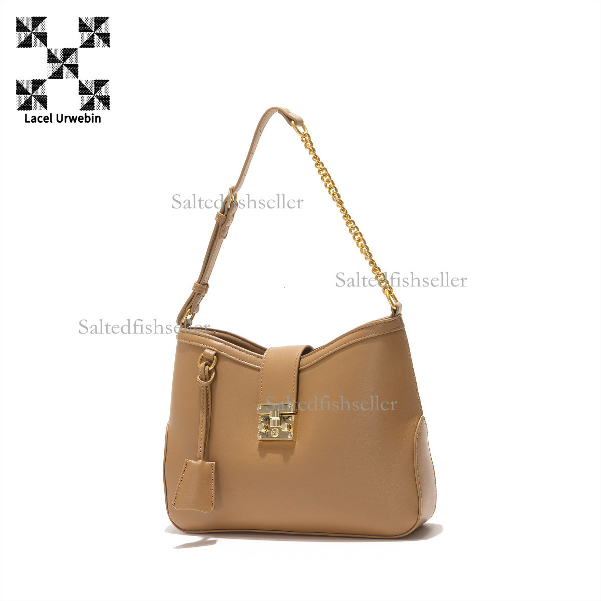 Lacel Urwebin Women's Summer New Handbag Designer Luxury Fashion Metal Buckle Versatile Shoulder Underarm Bag Lightweight Large Capacity Crossbod