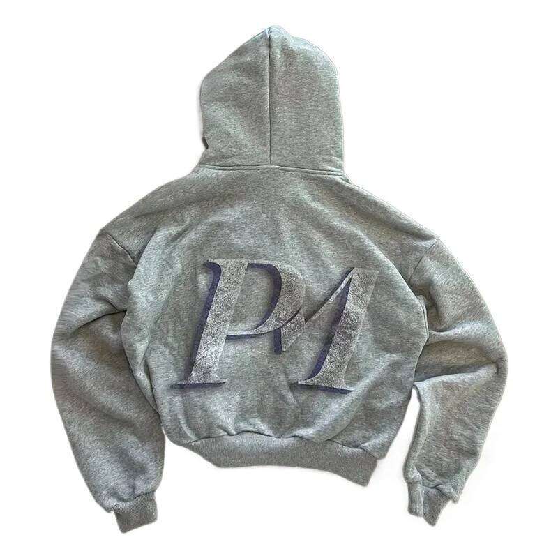 American Trend Joker Pattern Printing Loose Zipper Men's Street Y2k New Hip-Hop Rock Punk Sweatshirt Couple Casual Hoodie