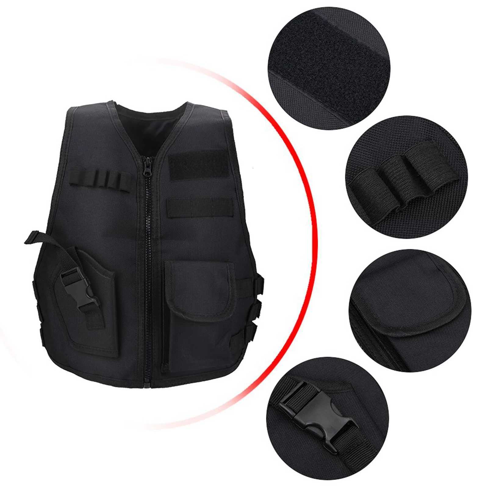 Boys Vest Chidren Tactic Vest Breathab Children Kids Vest Protective Waistcoat for Outdoor Hunting Games Tactic Vest Y251022