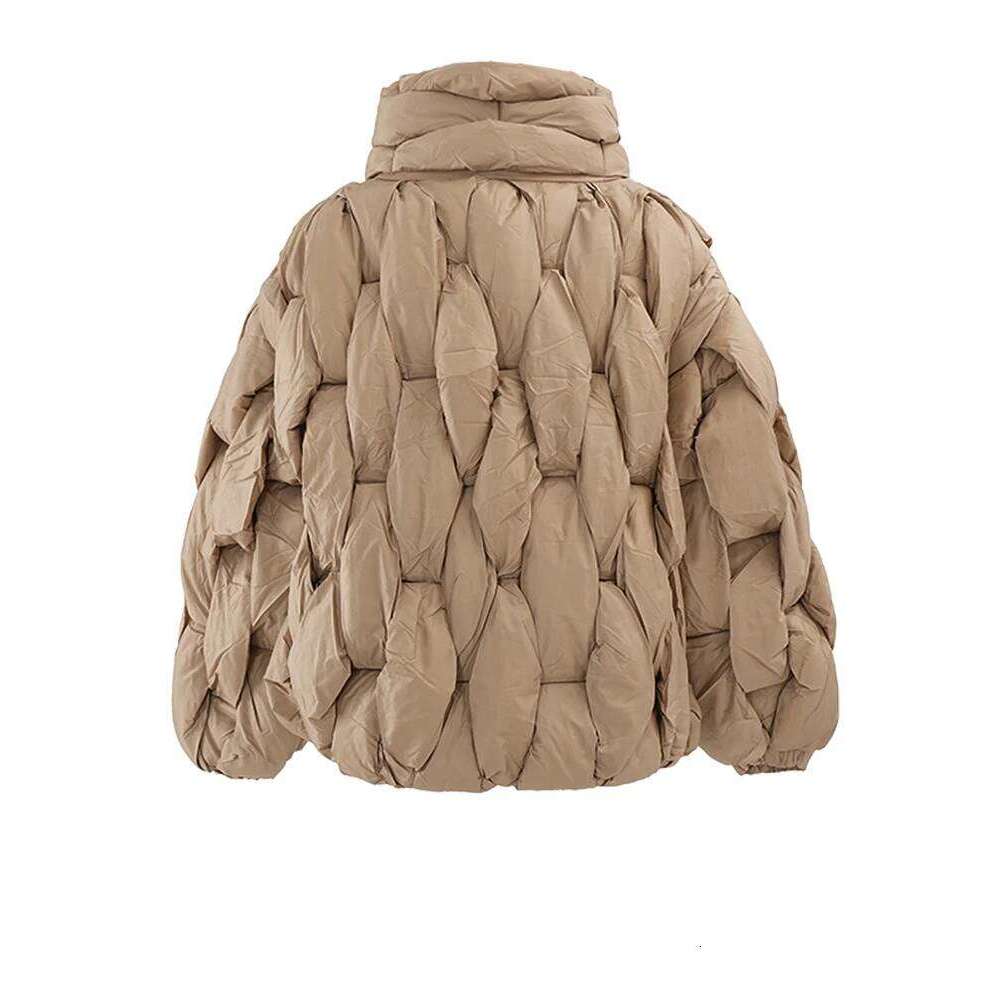 Brown Thick Big Size Keep Warm Cotton-Padded Coat Long Sleeve Women Parkas Fashion Tide New Autumn Winter 2025 Coats Designer Women