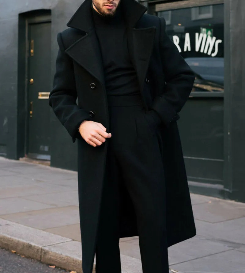 Men Long Coat Double Breasted TailorMade Woolen Blend Winter Warm Overcoat Tailored Blazer Men Suits 251023