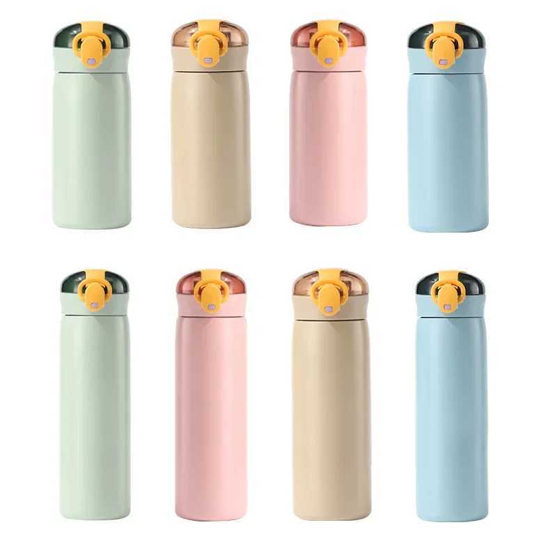 Portable Kids Thermos Mug With Straw Stainless Steel Cartoon Vacuum Flasks Children Cute Thermal Water Bottle Tumbler Thermocup J251025