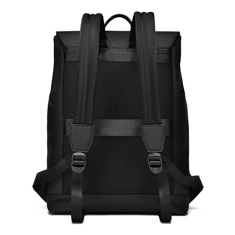 173inch laptop backpack large capacity adjustable shoulder strap business travel school commuting bag smooth backpack W251025