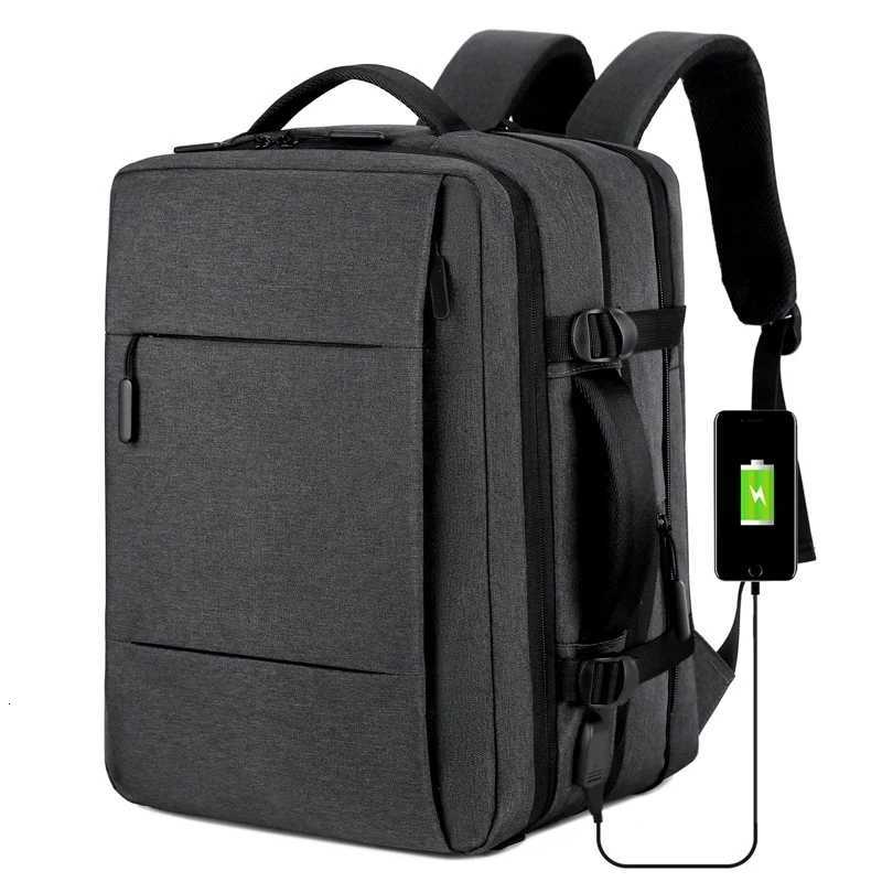 Men Large Capacity Backpack USB Charging Male Laptop Bagpack Waterproof Business Travel Back Pack Luggage Bag Mochila W251025