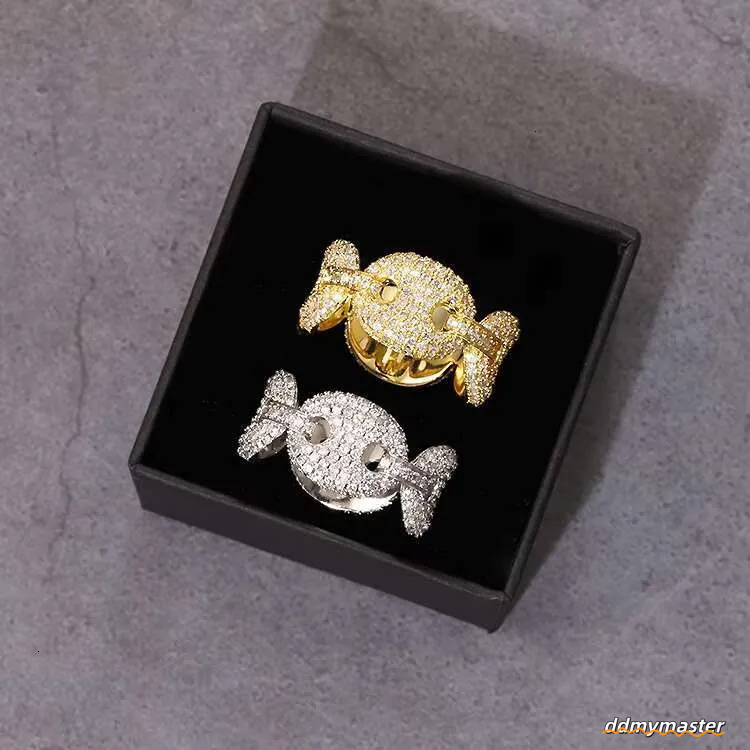 Moissanite Rings For Men: Sterling Sier Gold Plated Hip Hop Ring - Passes Dia Tester Ddmymaster