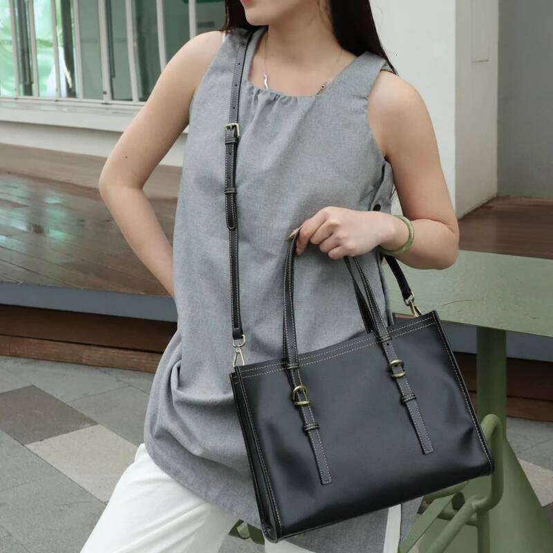 New Women Large Genuine Leather Tote Bags Multifunctional Versatile Ladies Fashion Shoulder Crossbody Designer Handbags 1025