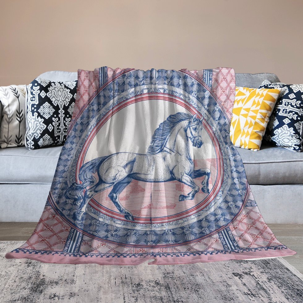 H Designer Horse blanket blanket throw cashmere vibration blanket copert Home Travel Throw Summer Air Conditioner Beach home bedding blankets throws H