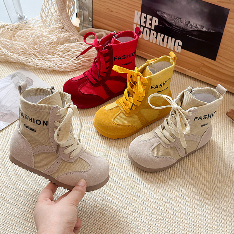 Kids Wrestling Boots for Girl Children Anti-slip Sports Shoes Walkfashion Toddler Girls Wrestling Boots Shoes Size 26 - 36 W1169
