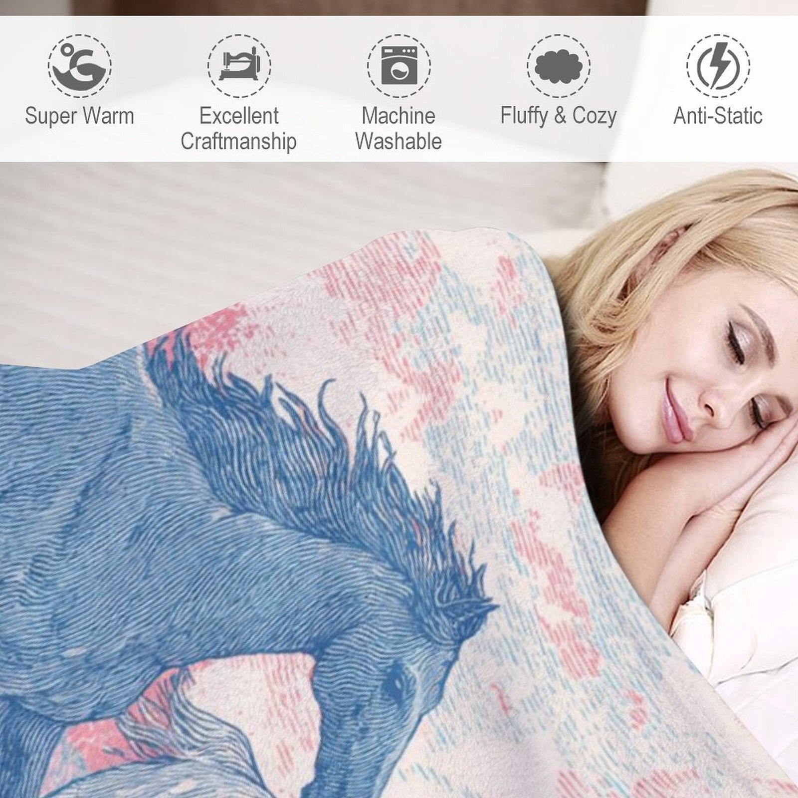 H Designer Horse blanket blanket throw cashmere vibration blanket copert Home Travel Throw Summer Air Conditioner Beach home bedding blankets throws H