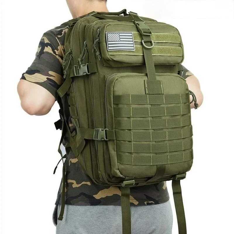 30L50L 1000D Nylon Waterproof Trekking Fishing Hunting Bag Backpack Outdoor Rucksacks Tactical Sports Camping Hiking W251025