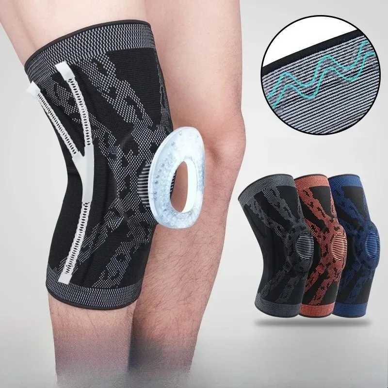Silicone Sports Knee Pads Support Impact Protection Patella for Outdoor Basketball Running Cycling Protective Gear Equipment Y251024