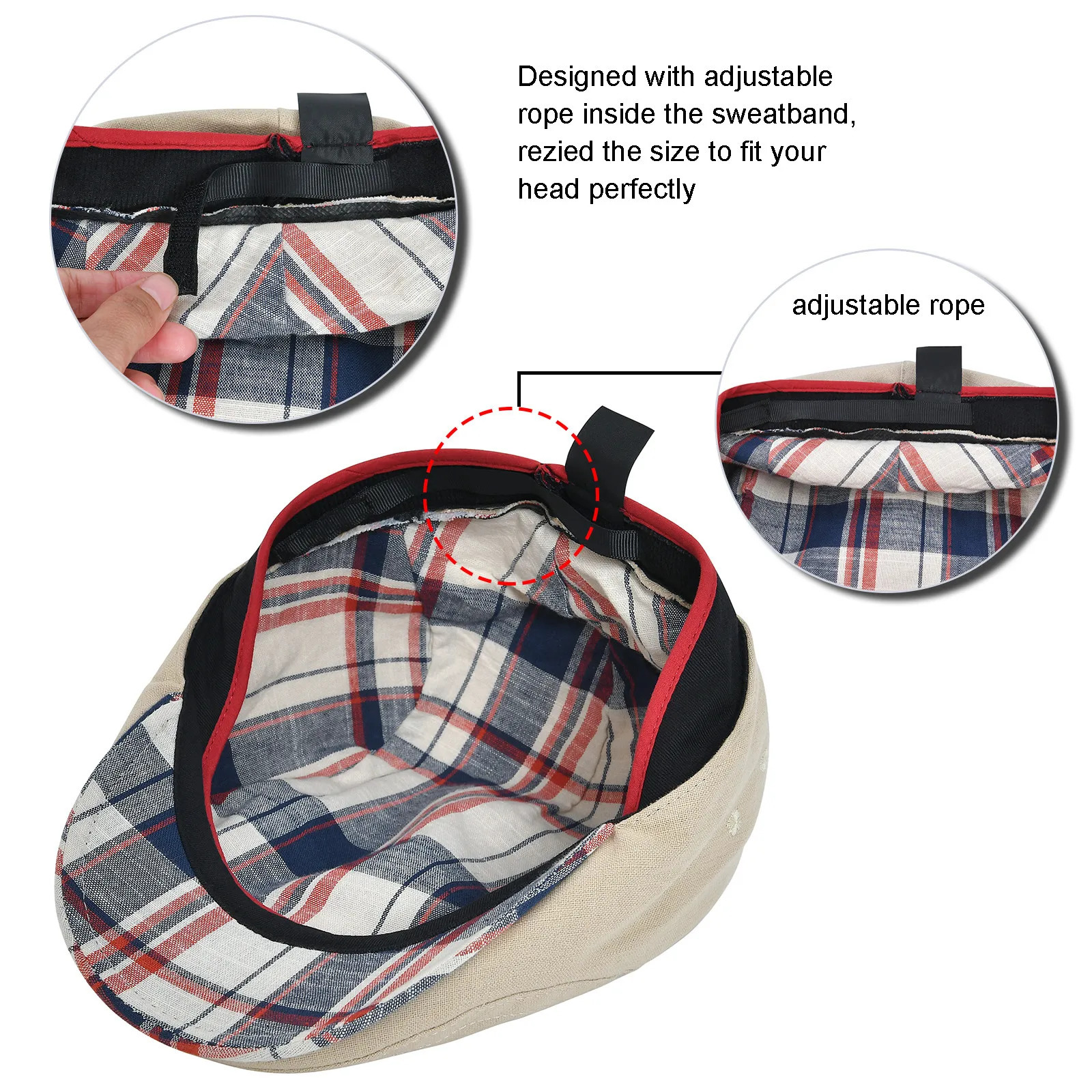 JANGOUL Linen Cap Irish Flat Cap for Men Casual Fitted sboy Cap Adjustable Classic Ivy Gatsby Hat 251021