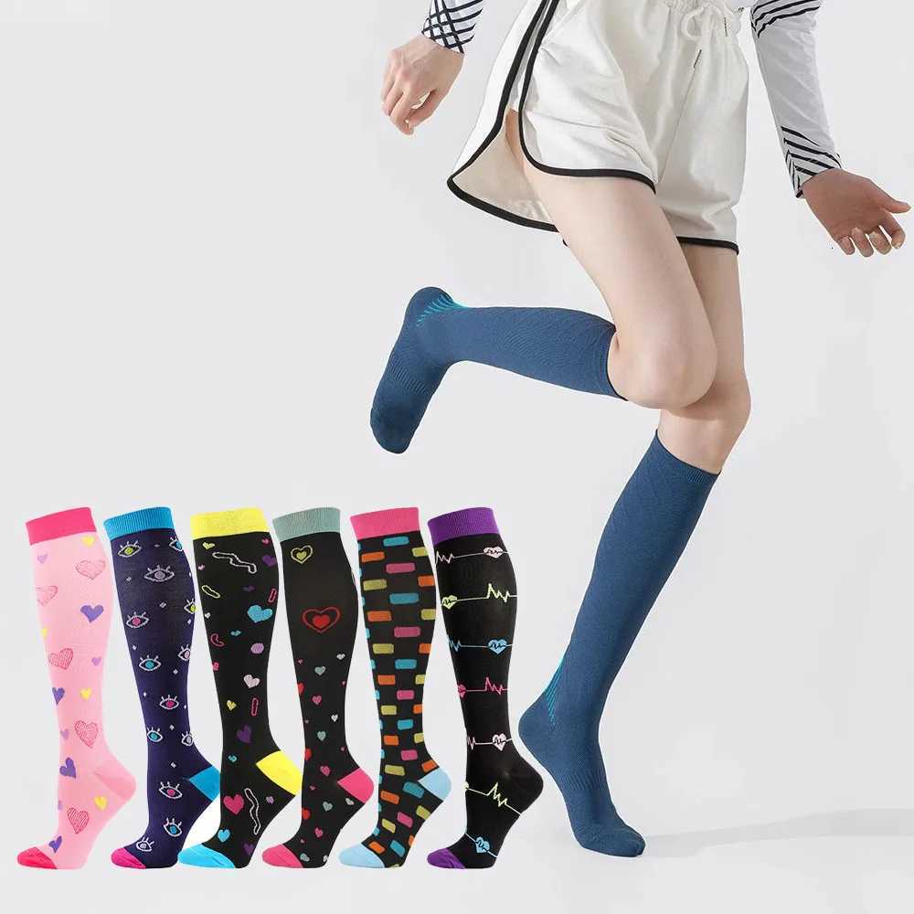 Compression Socks for Sport Enthusiasts Men Women Great for Cycling Running Yoga Football Basketball Rugby Hiking Y251024