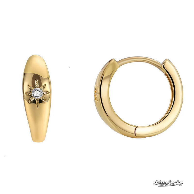 Minimalist Cubic Zirconia Earrings For Women - Fashionable Copper Sier Square Studs Ddmylucky