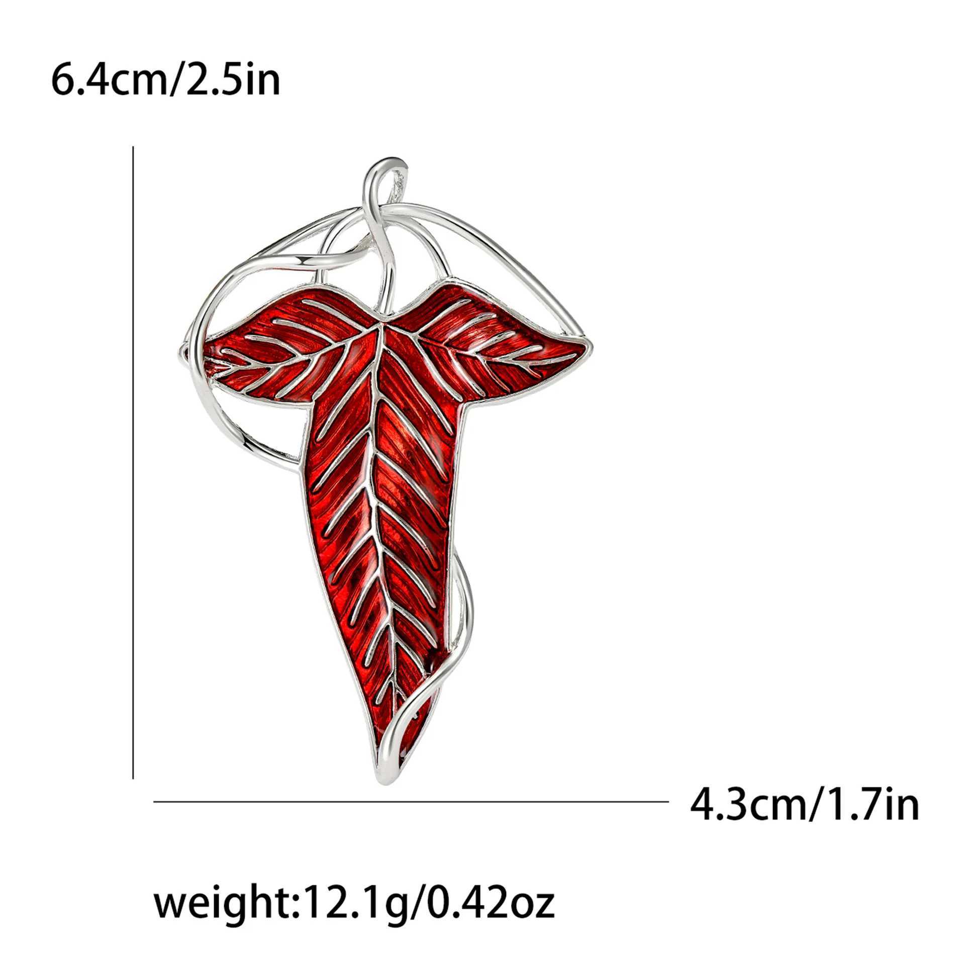 Fashion The Lord of the Rings Brooches For Women Unisex Vintage Enamel Plants Leaves Pins Casual Party Brooch Jewelry Gifts J251115