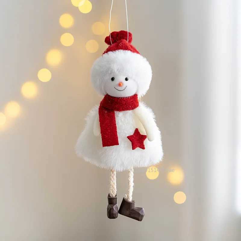 Christmas Tree Hanging Angel Doll Kids Toys New Year Ornaments Pendants 2025 Navidad Noel Home Decoration New Year Gifts 2026 C251024