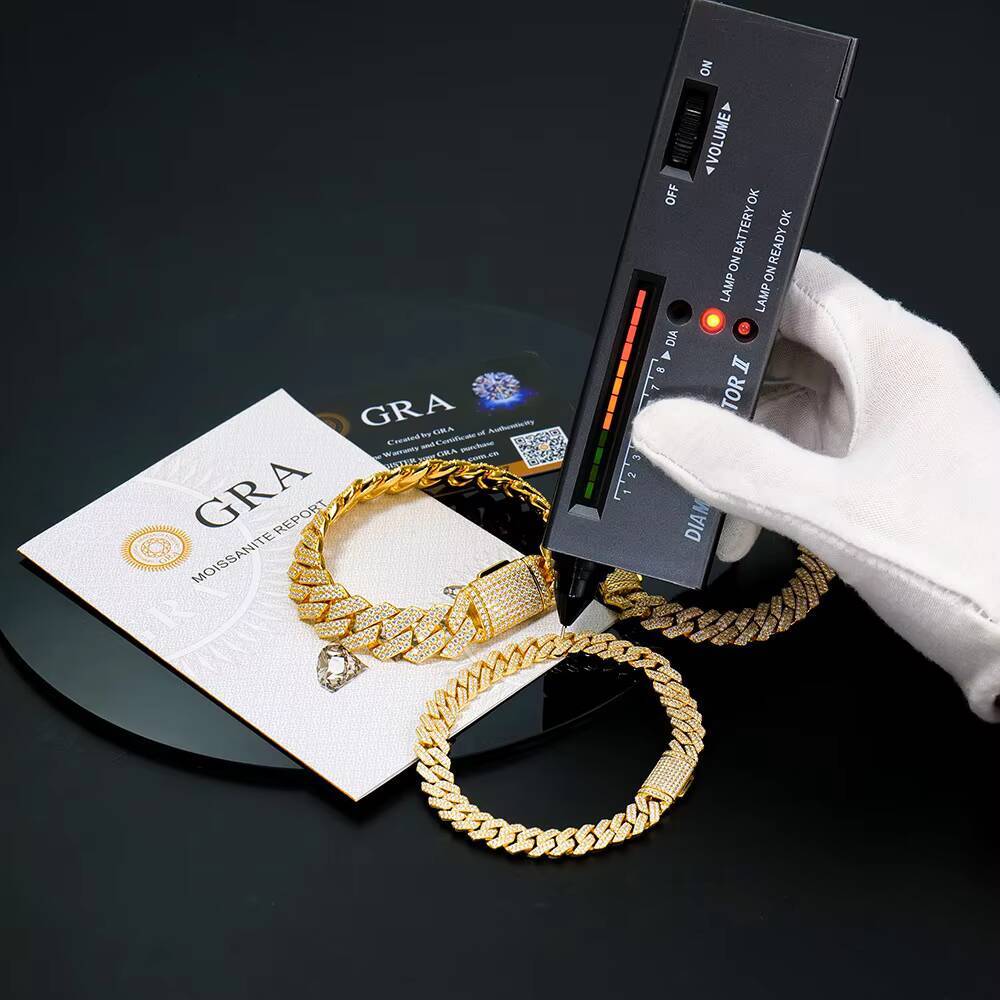 Dofi Unique Design 925 Silver VVS Moissanite Watch Iced Out Cuban Link Hip Hop Bracelet Jewelry Accessories