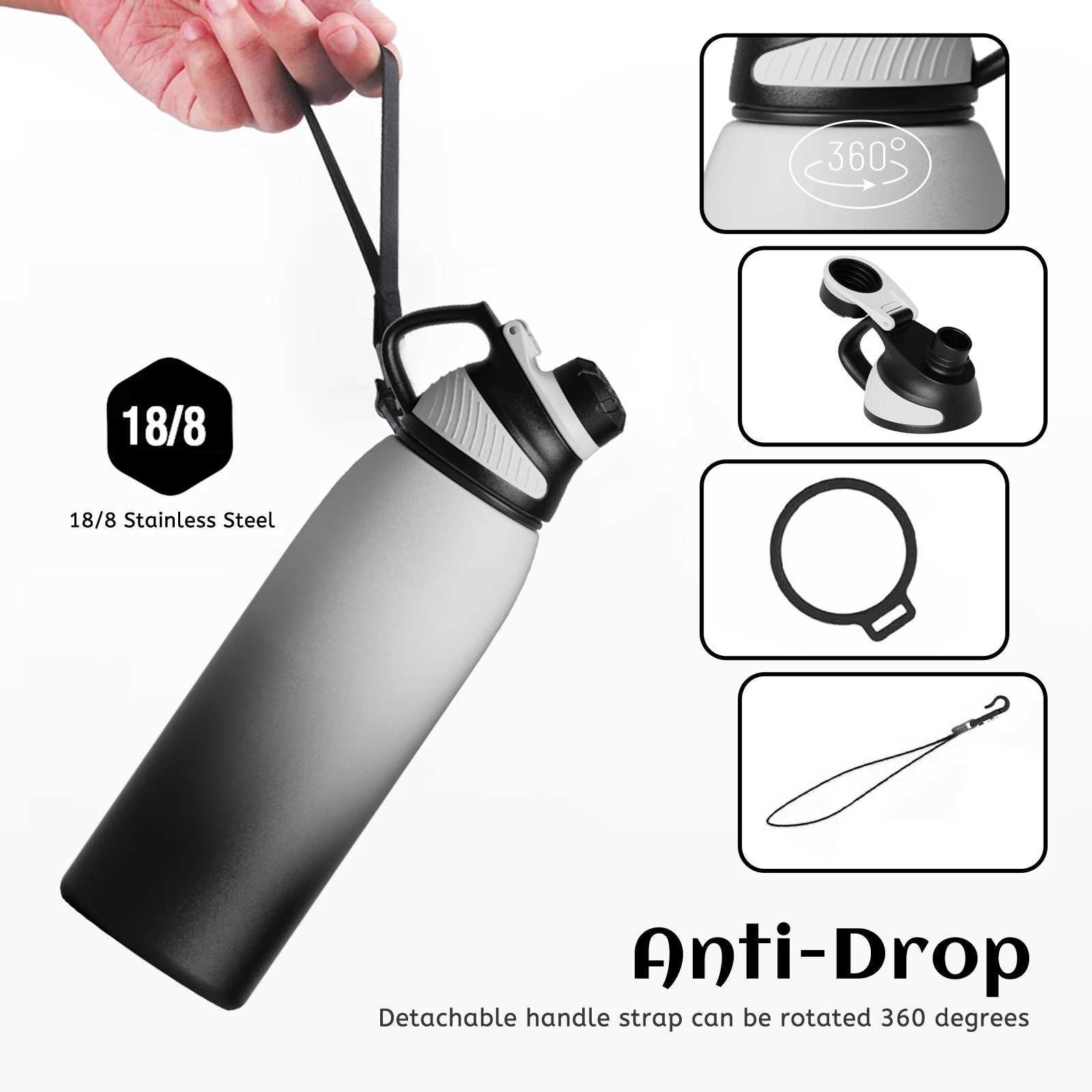 FEIJIANStainless Steel Thermo Bottle with Magnetic Lid Insulated Vacuum Flask Outdoor Sport Water Bottle Keep Cold 1500ml J251025