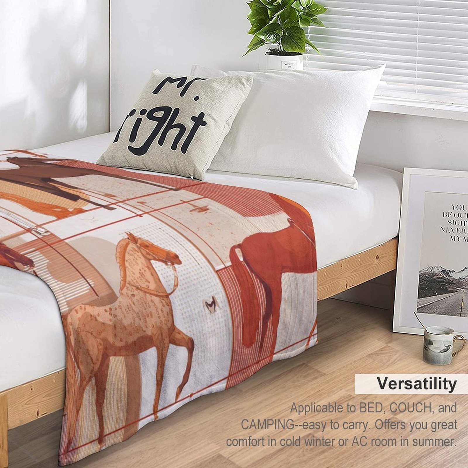 H Designer Horse blanket blanket throw cashmere vibration blanket copert Home Travel Throw Summer Air Conditioner Beach home bedding blankets throws H
