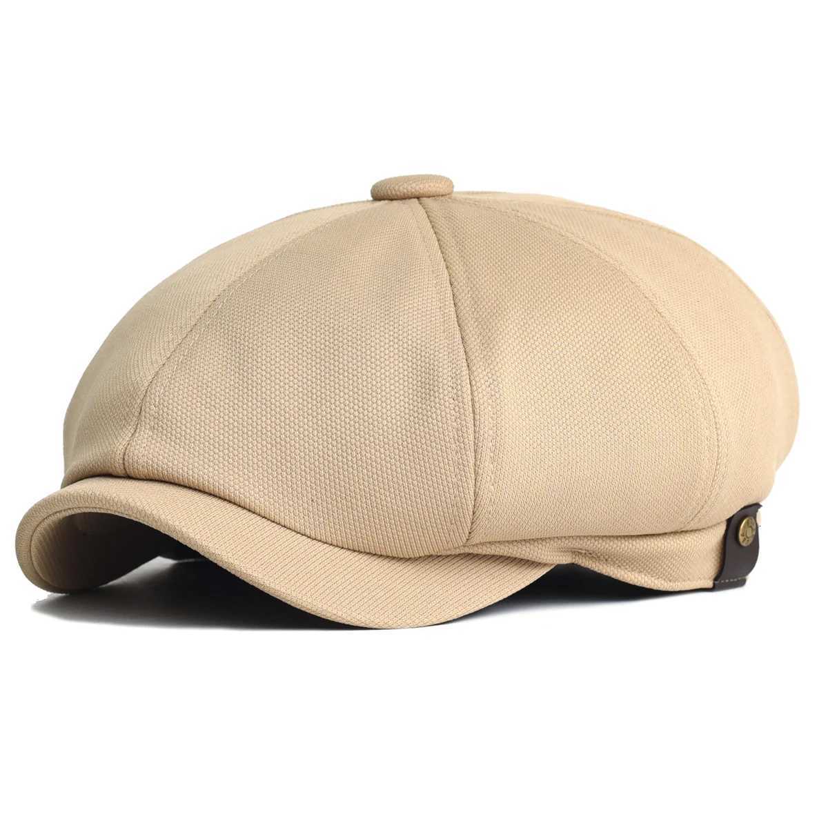 Spring Summer Casual Newsboy cs Breathable Outdoor Retro Beret Hats Octagonal Hat Fashion Solid Flat Cs Y251025