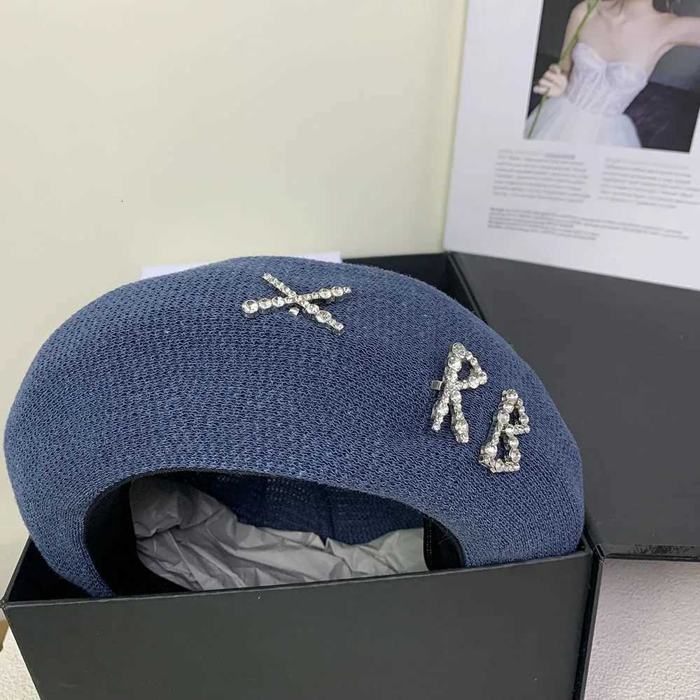 Deco Breathable Sweet Style Versatile Casual Painter Artist Beret adjustable bud Hat Wens Stylish Beret Hat With Diamonds Y251025