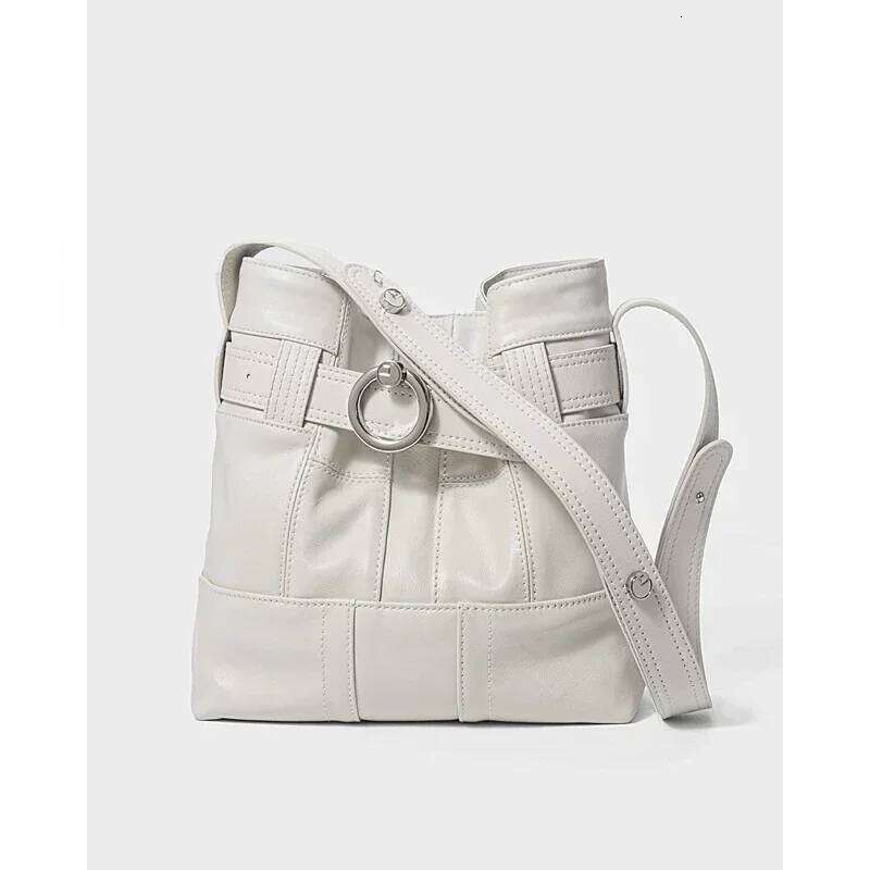 New High Quality Soft Leather Women Bucket Bag Large Capacity Female Handbag Famous Designer Women's Shoulder Bags 251025
