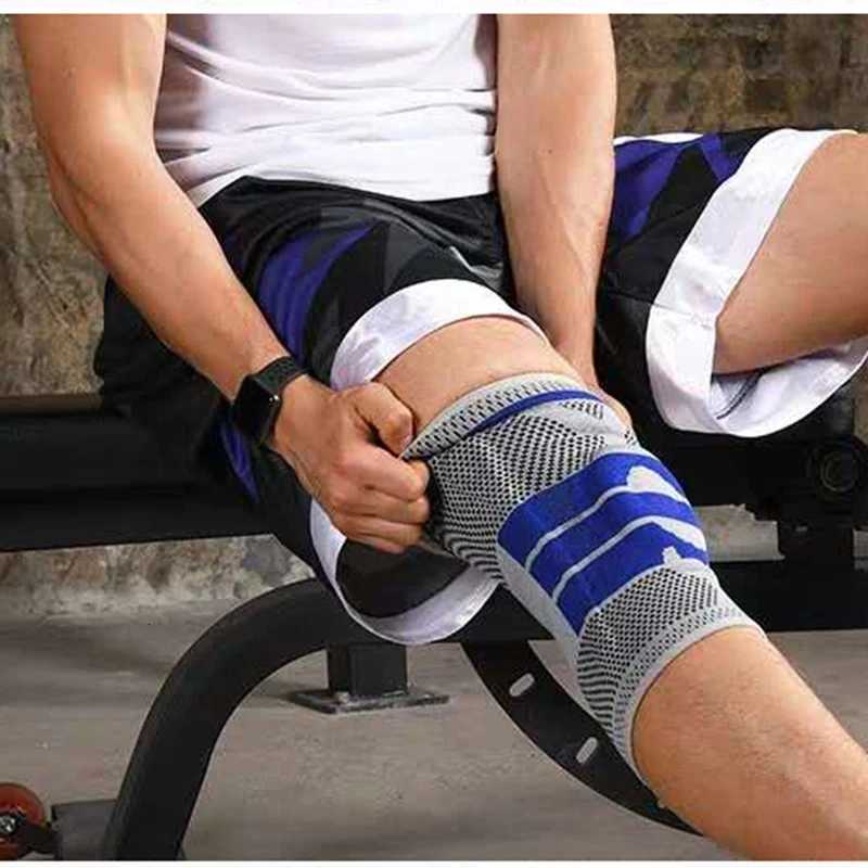 Knee Brace Silicone Sleeve Knee Pads Arthritis Knee Wraps Protector For Joints Support Meniscus Compression Protection Sport Y251024