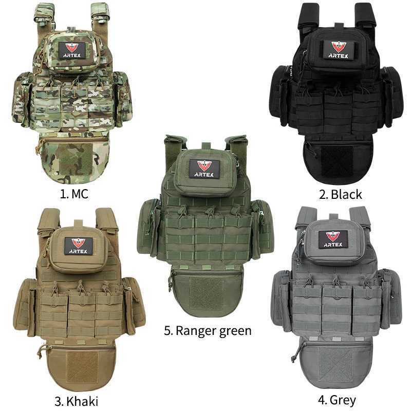 Artex 1000D HighStrength WearResistant Waterproof Modular Tactical Vest Airsoft Vest CS Game Vest Outdoor Vest Plate Carrier Y251022