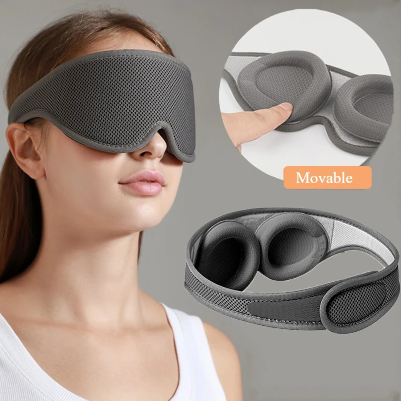 3D Sleeping Mask 100 Blockout Light Sleep Mask For Eye Soft Eye Mask for Travel Eyeshade Night Breathable Blindfold Slaapmasker 251022