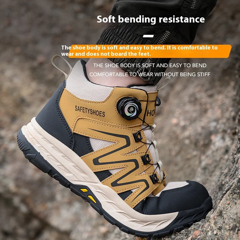 Safety Boots Men Work Indestructible Shoes Sneakers Steel Toe Protective Boots Antismash Antipuncture Work Tactical Boots 251023